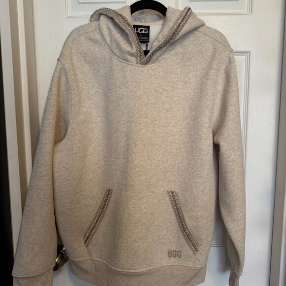 NWT UGG Tasman cream  hoodie XL (men's, but can be unisex) - Picture 5 of 5